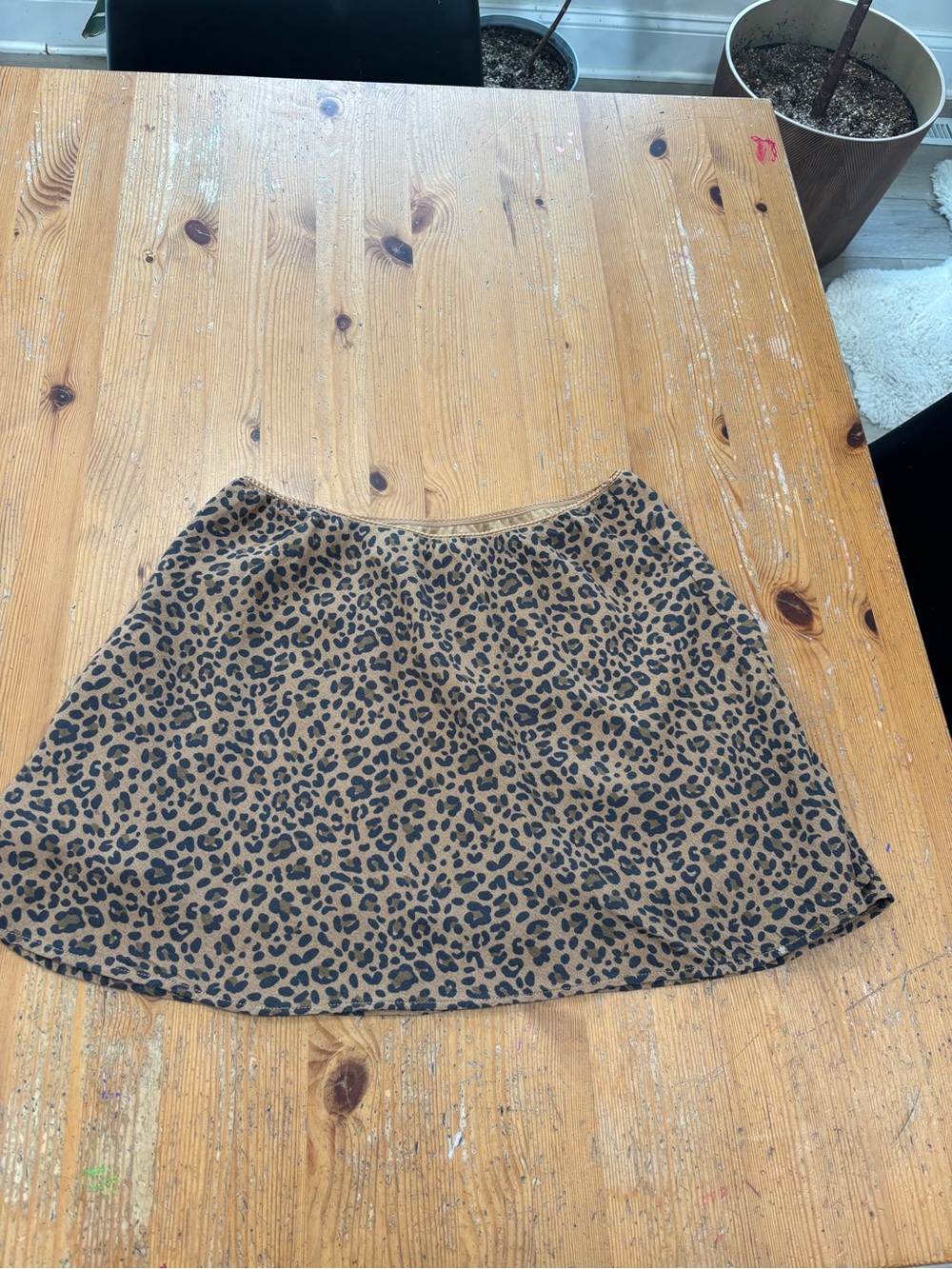 Animal Print Mini Skirt